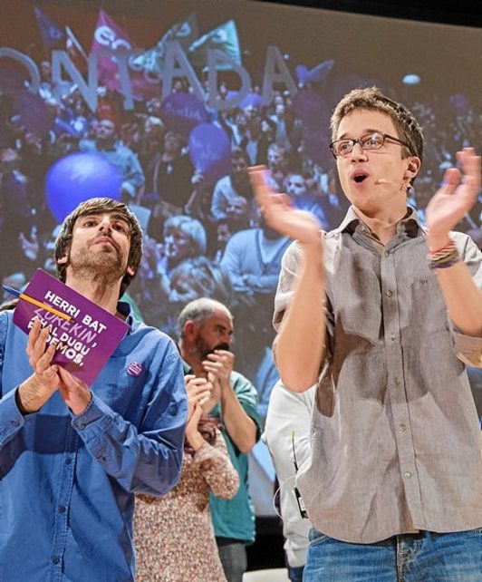 Ahal Duguk igaro berri dugun hauteskunde kanpainan BECen egindako ekitaldia. (Marisol RAMIREZ/ARGAZKI PRESS)