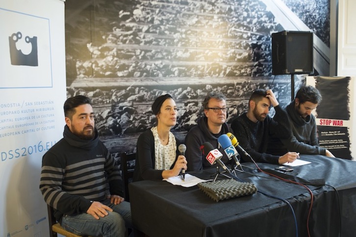 Stop War jaialdiaren aurkezpena. (Juan Carlos RUIZ/ARGAZKI PRESS)