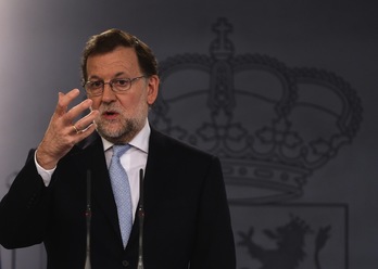 Mariano Rajoy el pasado 29 de diciembre en La Moncloa. (Pierre-Philippe MARCOU/AFP) 