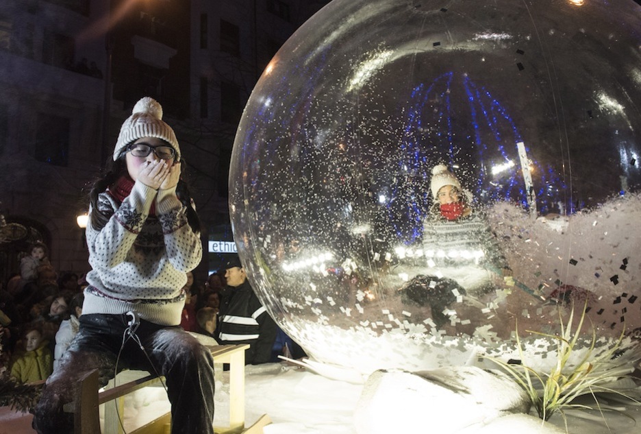 Detalle de una carroza en el desfile de Bilbo. (Monika DEL VALLE / ARGAZKI PRESS)