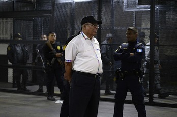 El exmilitar Manuel Benedicto Lucas Garcia. (Orlando ESTRADA/AFP)