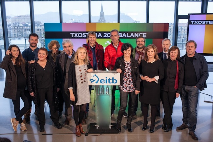 Maite Iturbe ha presentado el balance de EiTB en Tabakalera. (EITB)
