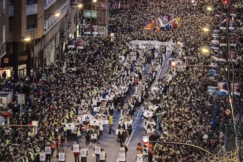 Vista panorámica de la movilización. (ARGAZKI PRESS) Vista panorámica de la movilización. (ARGAZKI PRESS)