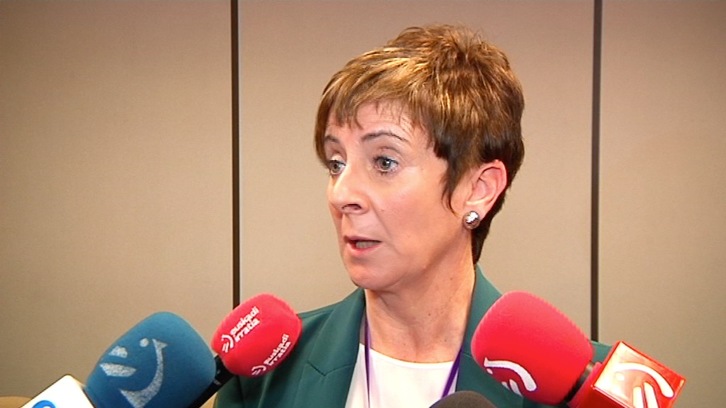 Arantxa Tapia ha solicitado a Europa que tome cartas en el problema de la acería. (IREKIA)