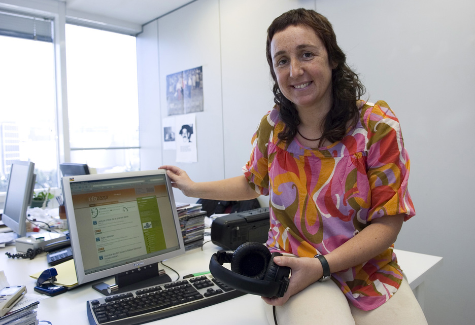 Itziar Arteaga zen Kalegorrianeko ahotsa 2007an, oraindik ere adituko duzue bere ahotsa 