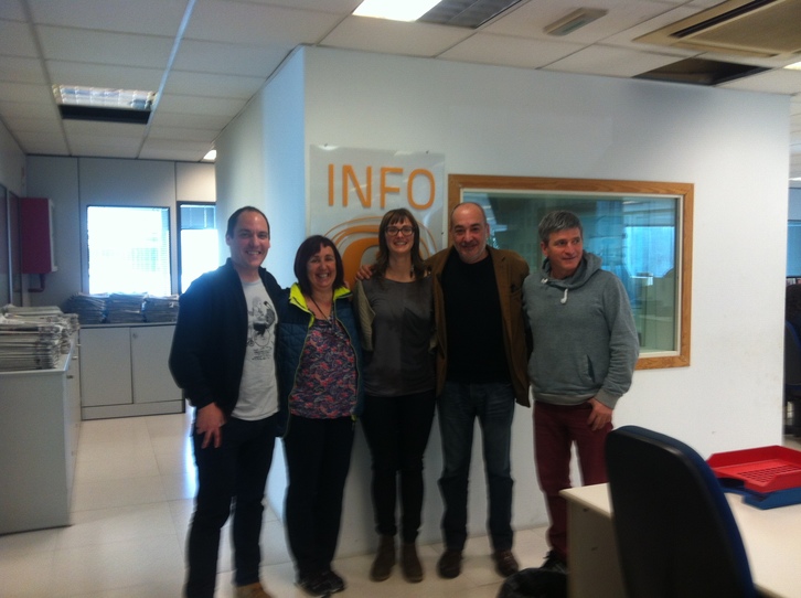 Haritz Rodriguez, Itziar Arteaga, Eider Olazar, Martin Garitano eta Iñaki Etxandi