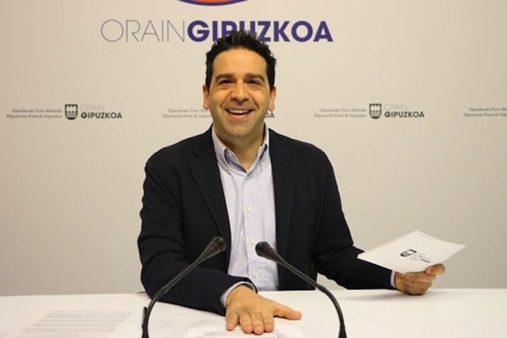 Imanol Lasa Gipuzkoako Aldundiko bozeramalea. (@OrainGipuzkoa)