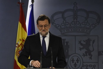 El presidente del Gobierno español en funciones, Mariano Rajoy. (Pedro ARMESTRE/AFP)
