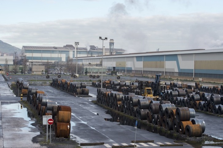 Bobinas de acero de Arcelor Mittal en Sestao. (Marisol RAMÍREZ / ARGAZKI PRESS)