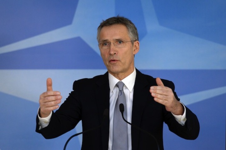 El secretario general de la OTAN, Jens Stoltenberg. (Thierry CHARLIER/AFP)