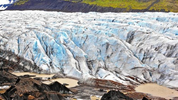La fonte des glaciers, une des conséquences du dérèglement climatique. © DR