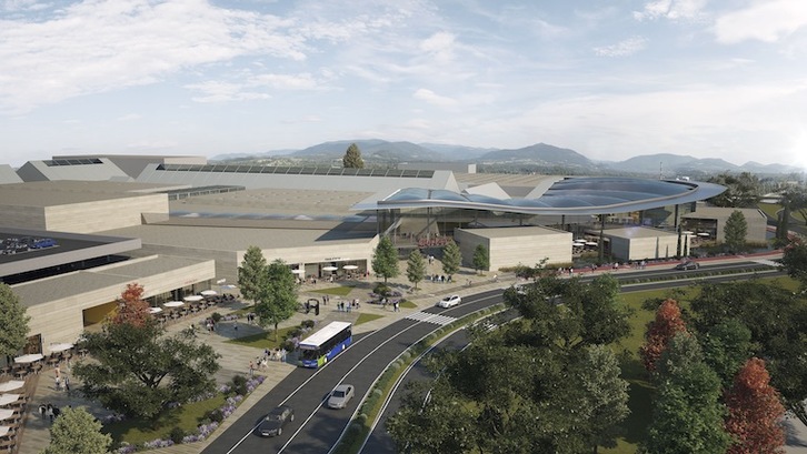 Montaje visual del proyecto del nuevo centro comercial Garbera. (Ayuntamiento de Donostia)