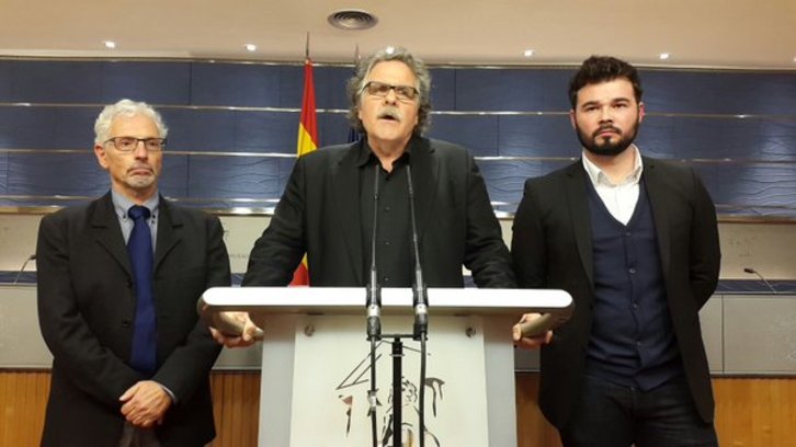 Comparecencia de ERC en el Congreso de Madrid. (@Esquerra_ERC)