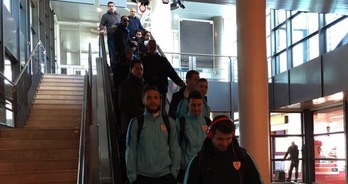 Athleticeko jokalariak, Marseillan. (@AthleticClub)