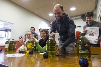 Presentación de la campaña del aceite de Errigora. (Juanan RUIZ / ARGAZKI PRESS)
