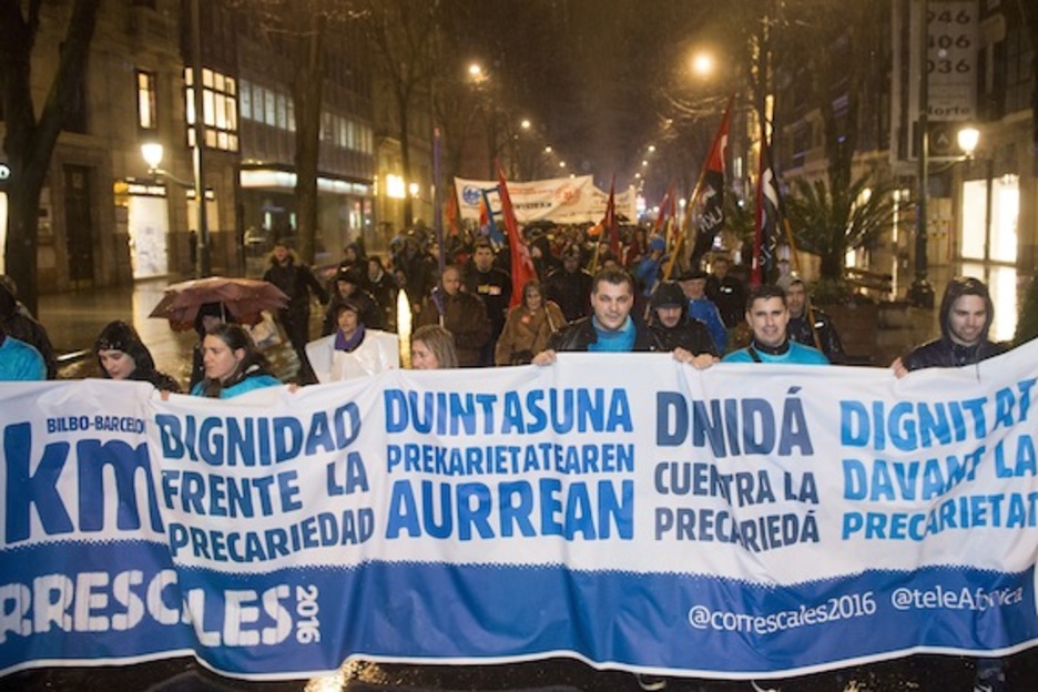 Correscales ekimenaren hasiera, Bilbon. (Luis JAUREGIALTZO/ARGAZKI PRESS)
