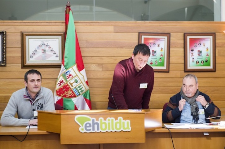 Comparecencia de EH Bildu en Alonsotegi. (Marisol RAMIREZ/ARGAZKI PRESS)