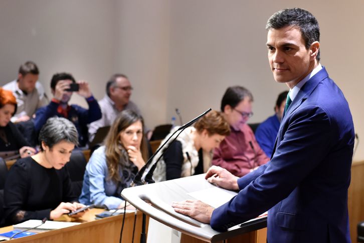 Pedro Sánchez pronunciará su discurso en la tarde del día 1. (Gerard JULIEN / AFP)