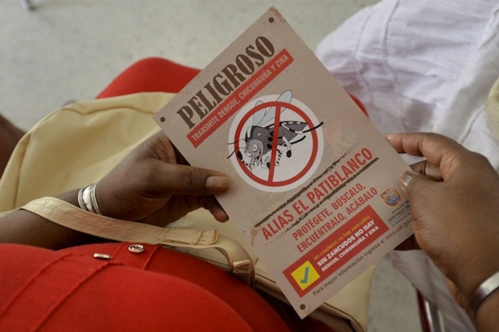 Campaña informativa en Colombia sobre el virus zika. (Luis ROBAYO / AFP) 