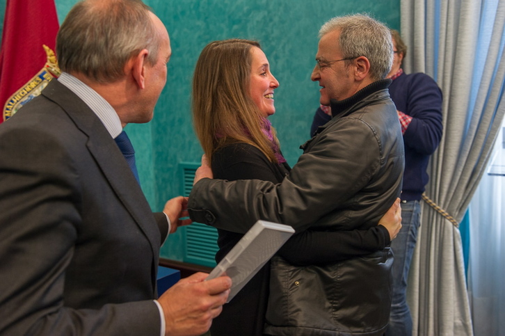 Recepción a las víctimas del 3 de marzo en la Diputación de Araba. (Juanan RUIZ/ARGAZKI PRESS)