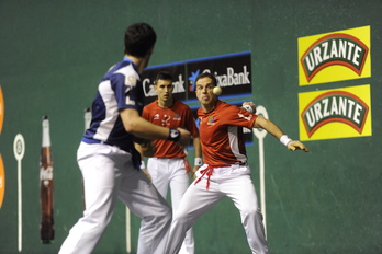 Aimar Olaizolak erakustaldia eman du erasoan (Jon URBE/ARGAZKI PRESS)