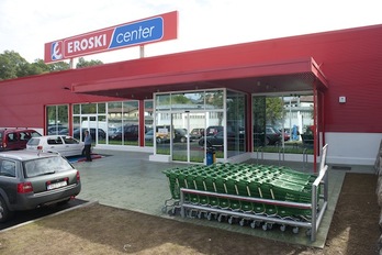 Un supermercado de Eroski, en Oñati, en una imagen de archivo. (Gari GARAIALDE/ARGAZKI PRESS)