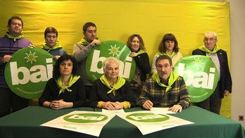 Independentistak Sarearen agerraldia. 