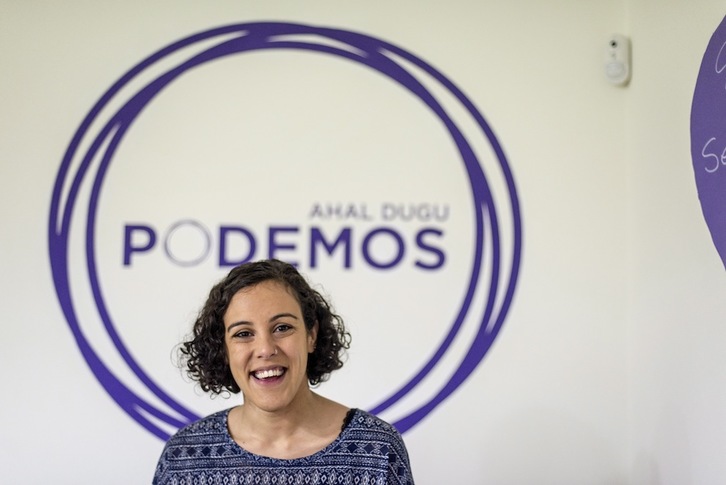 Nagua Alba, secretaria general de Podemos Euskadi. (JaIzki FONTANEDA / ARGAZKI PRESS)