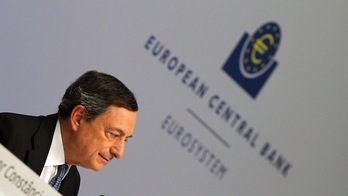 Mario Draghi ha comparecido tras la rebaja de los tipos de interés. (Daniel ROLAND/AFP) 