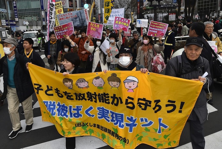 Tokioko manifestazio bat. (KAZUHIRO NOGI / AFP)