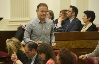 Kike Fernández de Pinedo, portavoz de EH Bildu en las Juntas de Araba. (Raúl BOGAJO / ARGAZKI PRESS)