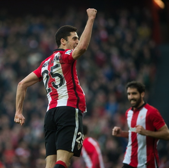 Sabin Merinok bi gol egin ditu. (Marisol RAMIREZ / ARGAZKI PRESS)