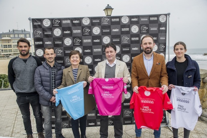 Presentación de la prueba de Zarautz. (Gorka RUBIO / ARGAZKI PRESS)