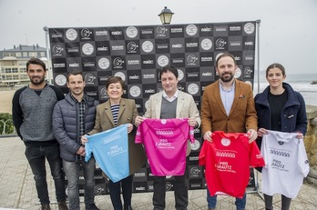 Presentación de la prueba de Zarautz. (Gorka RUBIO / ARGAZKI PRESS)