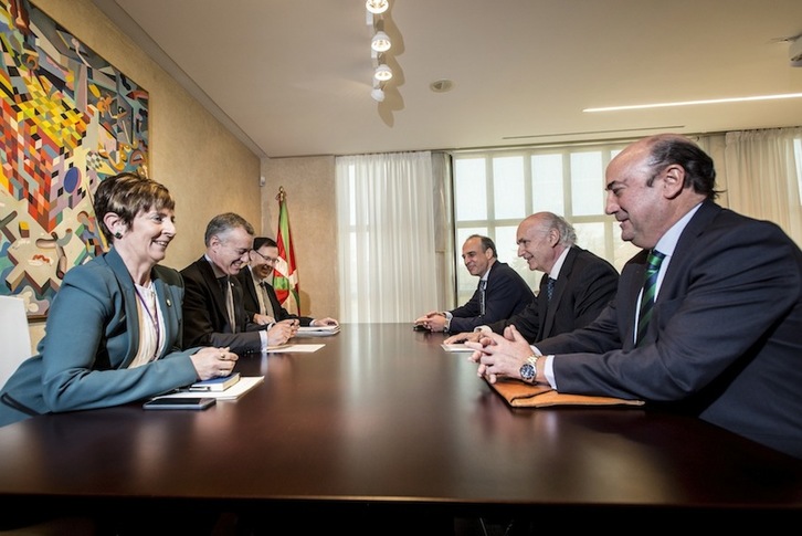 Urkullu se reunió hace justo un mes con los responsables de Tubos Reunidos, que ha anunciado un ERE temporal. (Jaizki FONTANEDA/ARGAZKI PRESS)