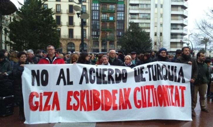 Movilización en Donostia. (@pce_epk)