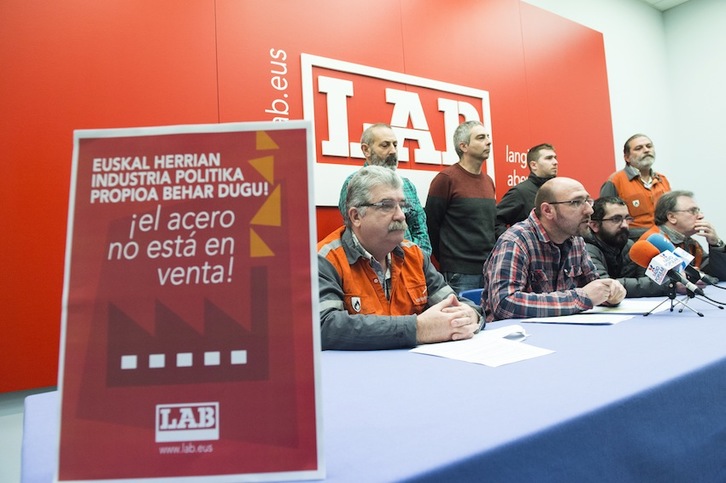 LAB ha abordado la situación de las plantas de Arcelor-Mittal. (Marisol RAMÍREZ/ARGAZKI PRESS)