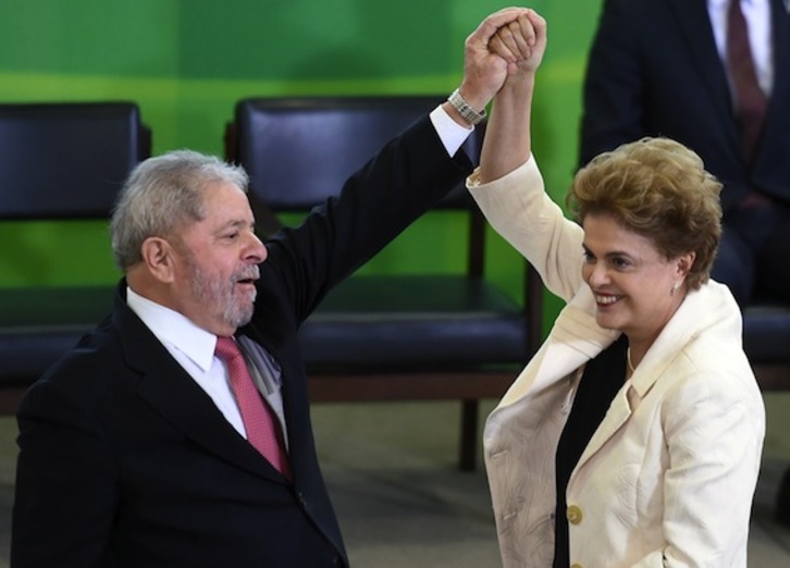 Lula da Silva y Dilma Rousseff, en una imagen de archivo. (Evaristo SA/AFP)