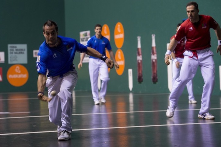 Oinatz Bengoetxea, Labriteko partidaren une batean. (Iñigo URIZ/ARGAZKI PRESS)