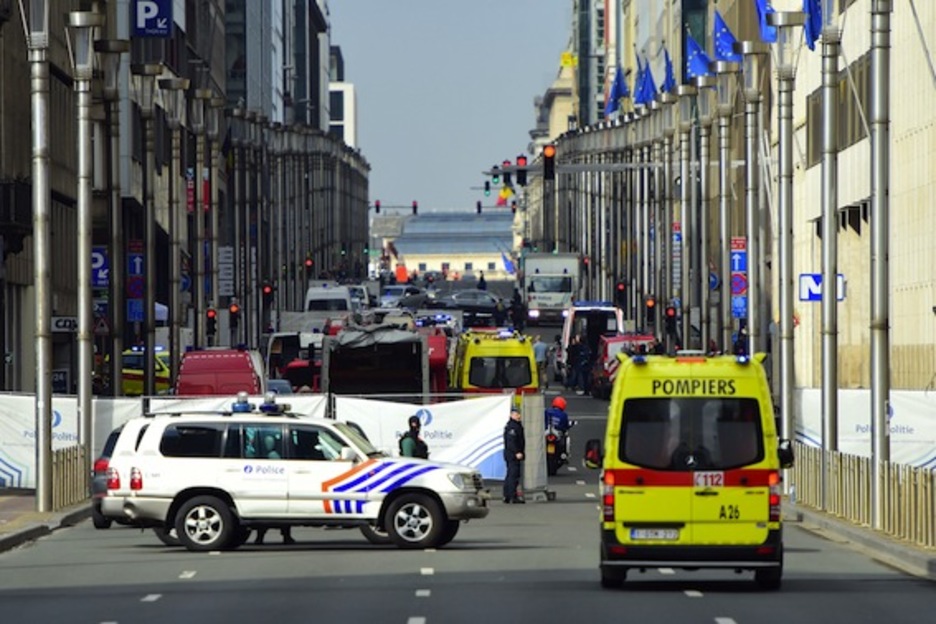 La zona de la estación de Malbeek. (Emmanuel DUNAND/AFP) La zona de la estación de Malbeek. (Emmanuel DUNAND/AFP)