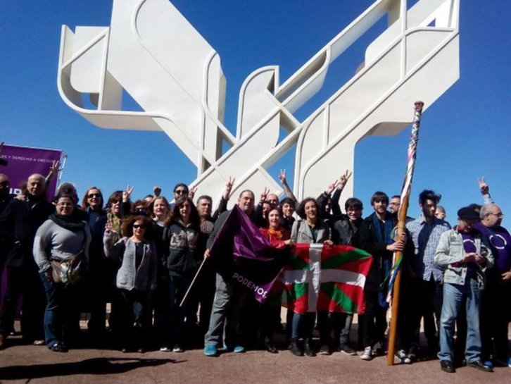 Podemos Euskadi ha celebrado su primer Aberri Eguna en Donostia. (@PodemosEuskadi_)