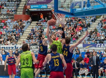 Retabet Gipuzkoa no ha podido superar al Barça. (Gorka RUBIO / ARGAZKI PRESS)