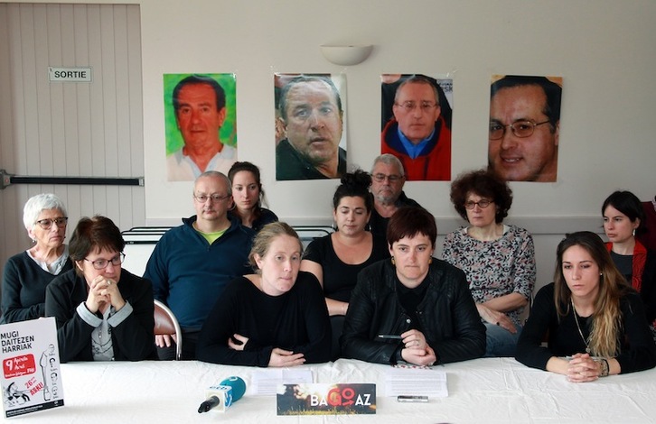 Apirilaren 5 eta 9ko mobilizazioak aurkeztu ditu Bagoazek Baionan. (Bob EDME)