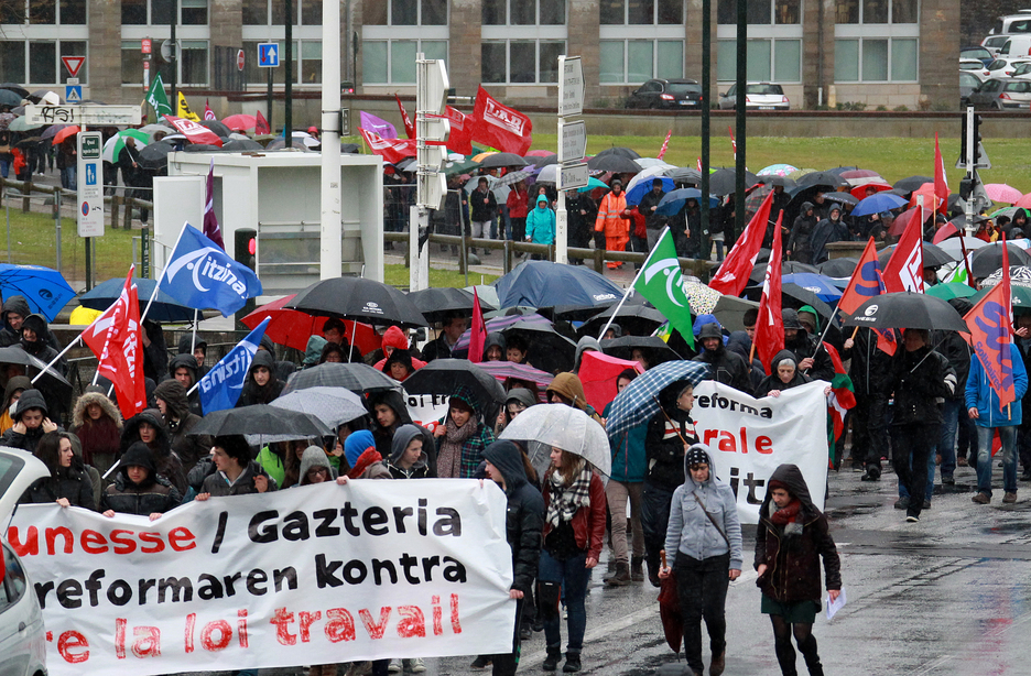 Lan erreformaren kontra Baionan