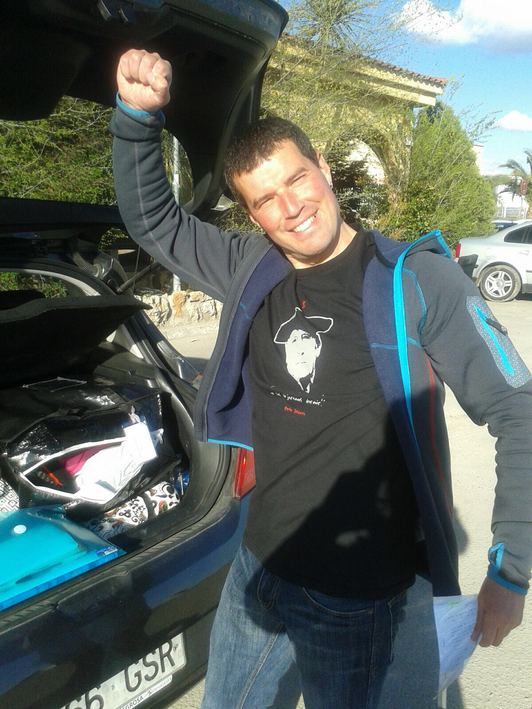 Jorge Olaiz, tras quedar en libertad.