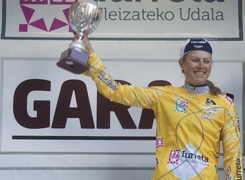 Lotta Lepïstok irabazi zuen atzo aurtengo Birako aitzin-etapa. (Luis JAUREGIALTZO/ARGAZKI PRESS)