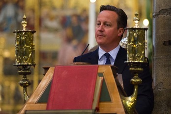 David Cameron, en una reciente comparecencia. (Justin TALLIS / AFP)