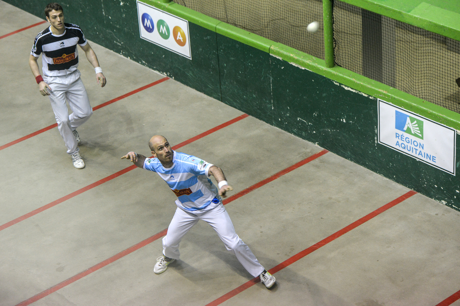 Laurent Lambert a été dominé par Alexis Inchauspé à l'avant. © Isabelle MIQUELESTORENA 
