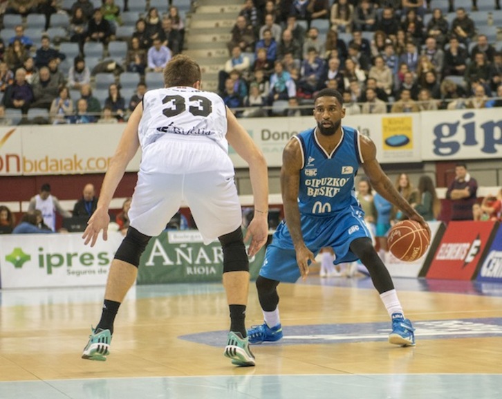 Taquan Dean, en un partido del GBC de la pasada temporada. (Gorka RUBIO / ARGAZKI PRESS)