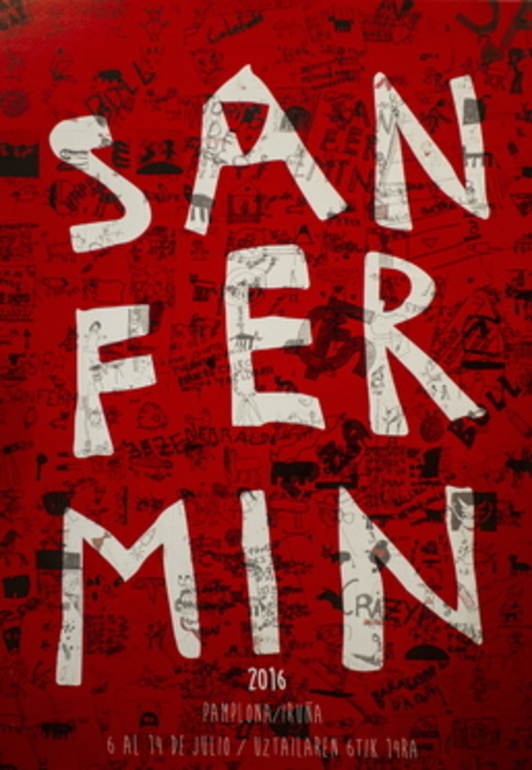 Cartel ganador de los sanfermines. (ARGAZKI PRESS)